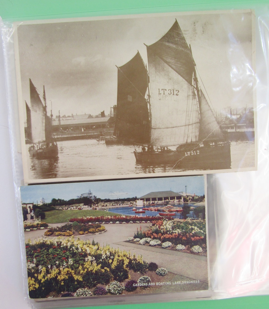 Quantity of postcards in various albums to include early 20th century comedic cards, a War Office - Image 16 of 16