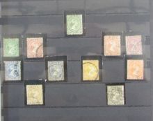 Stamps of Falkland Isles: Blue A4 48 page stock-book of good catalogue value QV to QEII, mint and