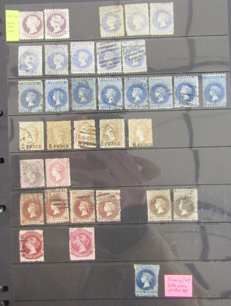 Stamps of Australia: Early states definitive issues in black folder including registered (NSW SG - Image 6 of 8