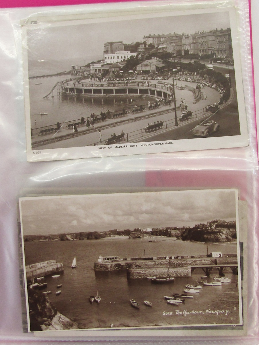 Quantity of postcards in various albums to include early 20th century comedic cards, a War Office - Image 12 of 16