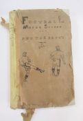 1940's football match scores and photographs portfolio/album compiled by S Wickes, depicting