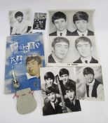 Various items of 1960s memorabilia relating to The Beatles, including a 1960s scrap album,