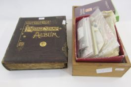 World stamps: Large clasped almost unused Lincoln album 4th edition with Peru cut loose from its