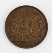 GB medal: Scarce 1837 QV City of London bronze commemorating her visit on 9 November that year, made