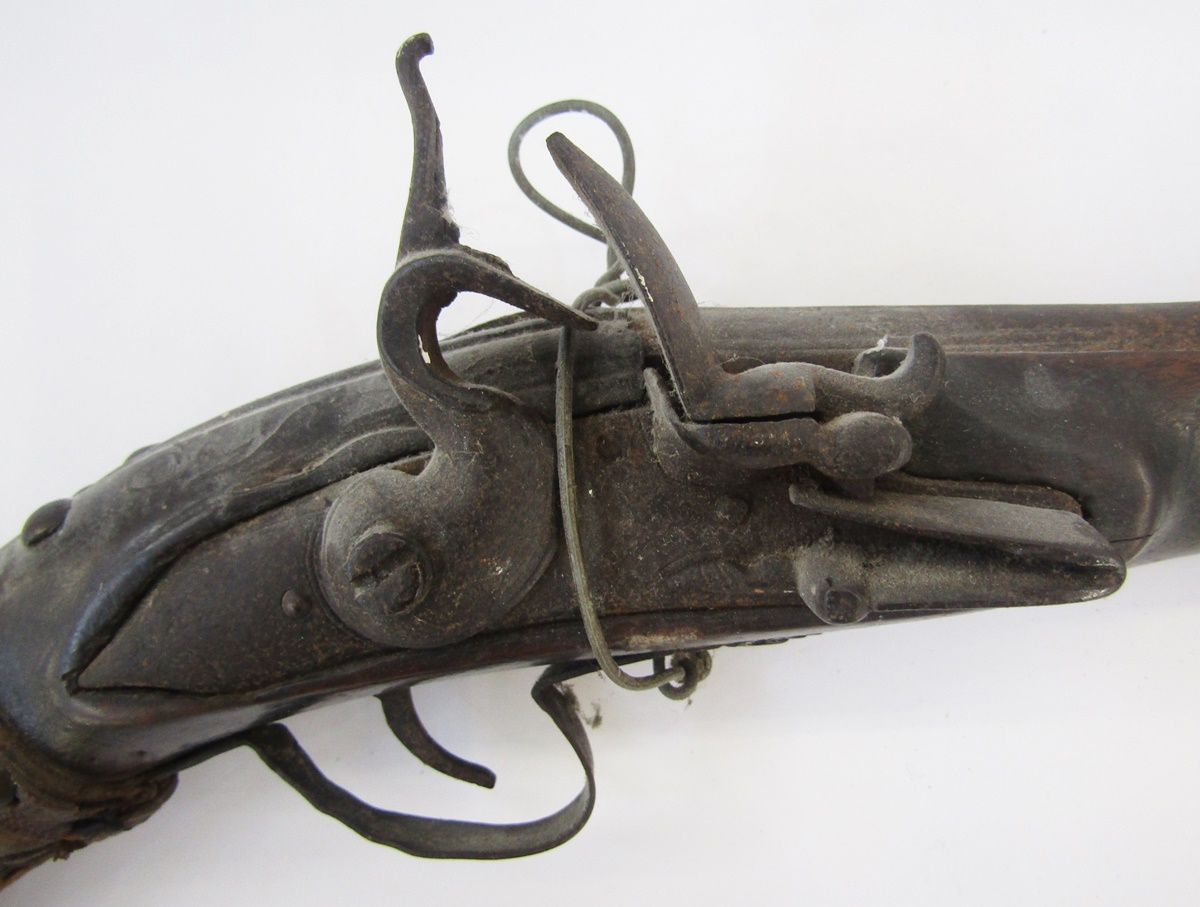 18th century continental flintlock pistol - Image 4 of 5