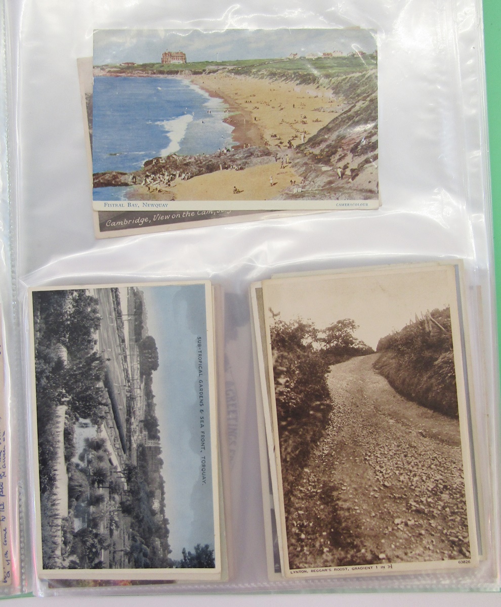 Quantity of postcards in various albums to include early 20th century comedic cards, a War Office - Image 5 of 16