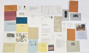 The Fleece Press - prospectus, ephemera, printing and typography - to include Richard Bawden, Tom