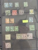 Stamps of Australia: Early states definitive issues in black folder including registered (NSW SG