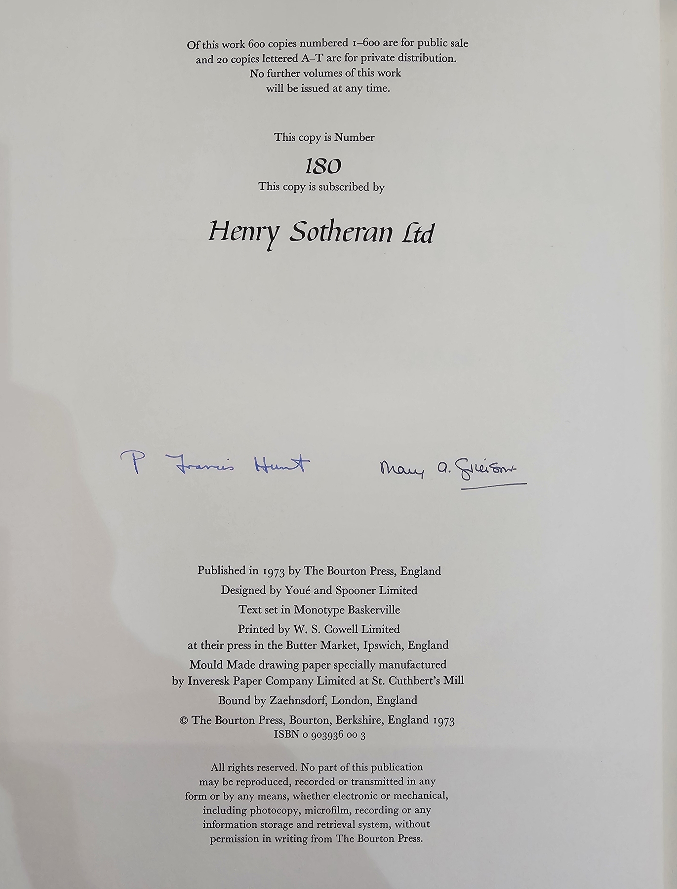 Hunt, P Francis "Orchidaceae", plates drawn by Mary A Grierson, the Bawton Press 1973, no.180/1260 - Image 5 of 6