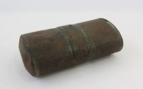 Boer War soldier's emergency ration tin, unopened, 12cm x 7cm