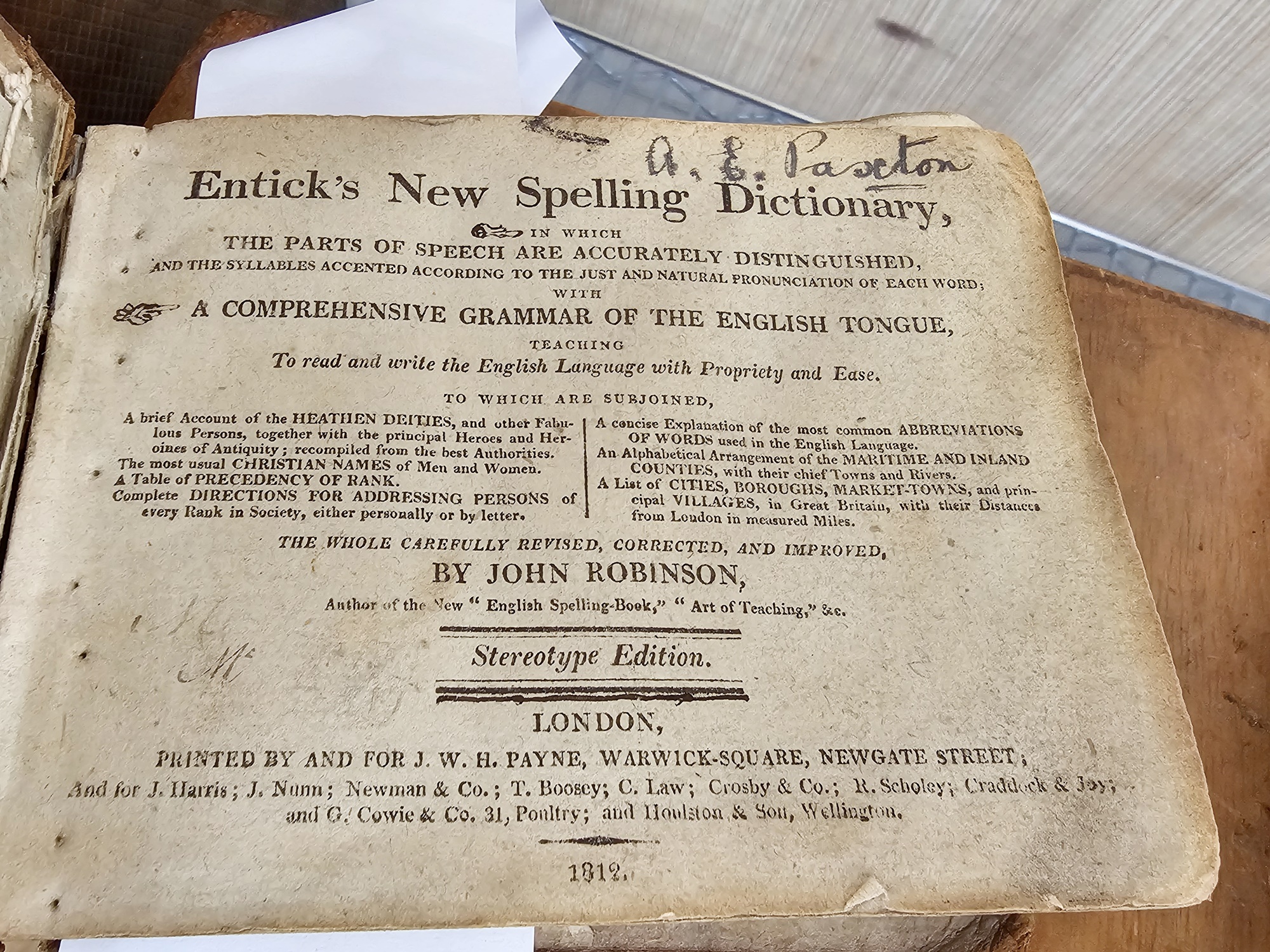 Antiquarian/dictionaries to include:- Chambers Information 1908 fine biding, half calf over - Image 2 of 2