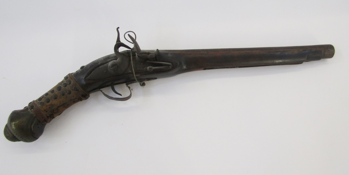 18th century continental flintlock pistol