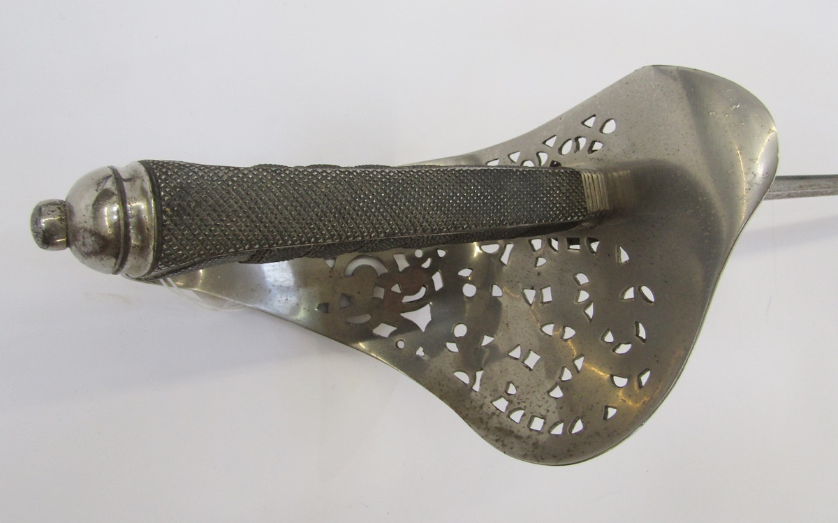 George V officer's sword made by Robert Mole and Sons of Birmingham, together with leather - Image 5 of 6