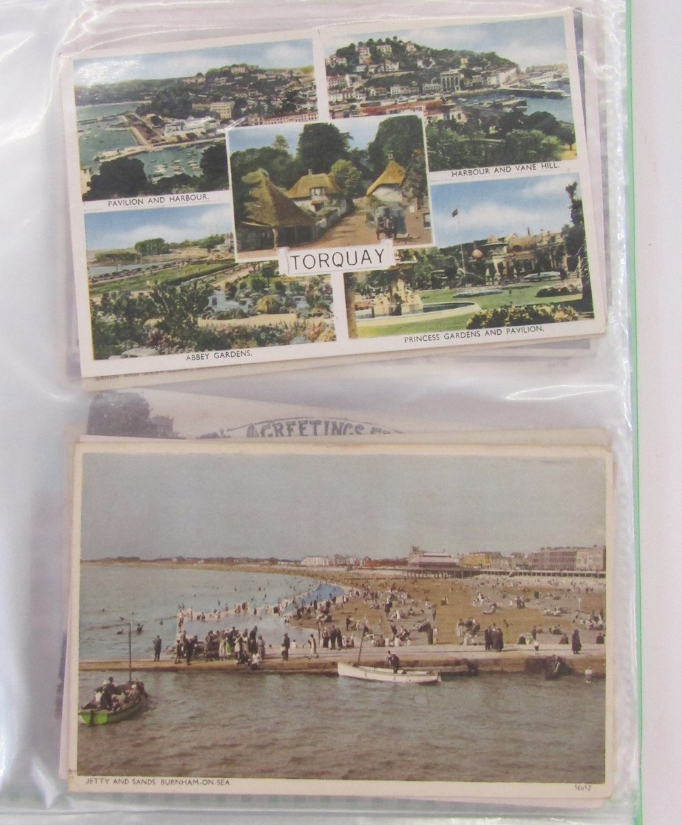 Quantity of postcards in various albums to include early 20th century comedic cards, a War Office - Image 6 of 16