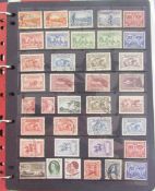 Australasia stamps: Two albums of QV-QEII mint & used Australia and New Zealand with 3 yearbooks