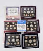 United Kingdom, Royal Mint proof sets, 2000-2004 inclusive