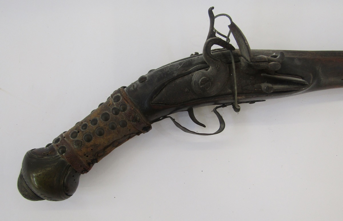 18th century continental flintlock pistol - Image 3 of 5