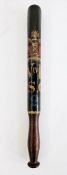 William IV truncheon with crown cypher over the letters W1VR S.C 21, all with handpainted