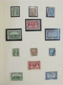 Br Empire stamps: KGV Silver Jubilee omnibus collection, mint and used, in green Viking album.