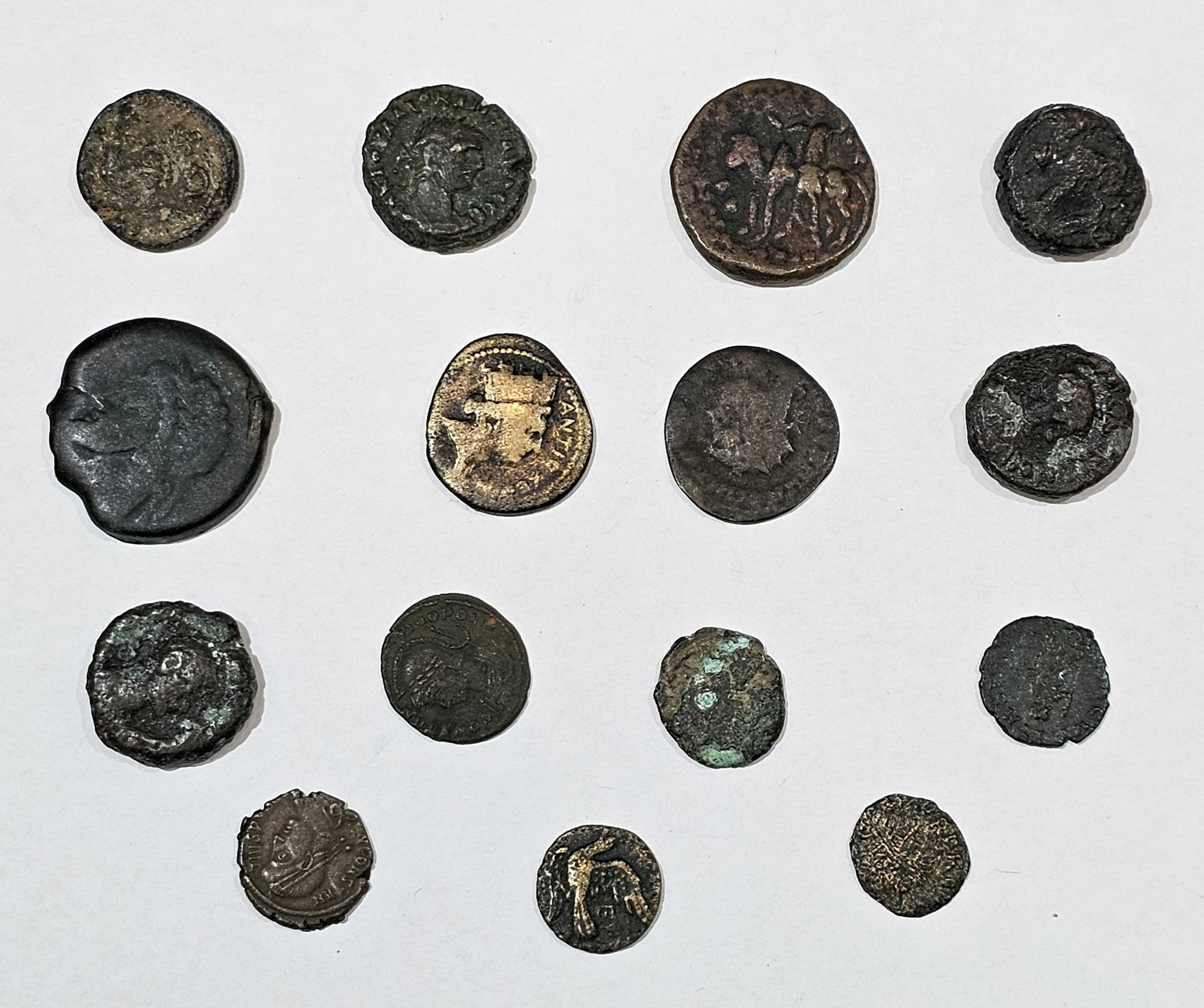 Group of 15 Greek/Roman/provincial coins, low grade (please note VAT will be payable on the hammer - Image 2 of 2