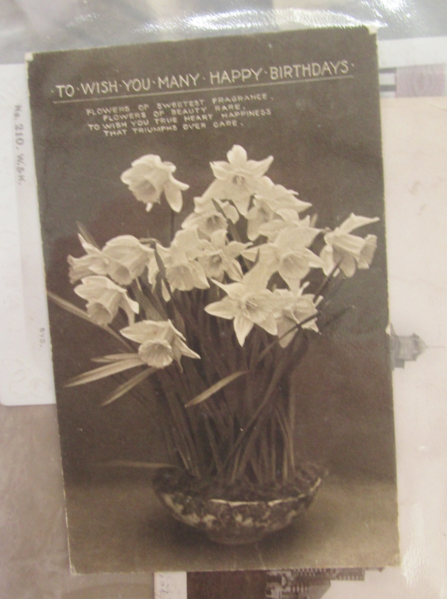 Quantity of postcards in various albums to include early 20th century comedic cards, a War Office - Image 9 of 16