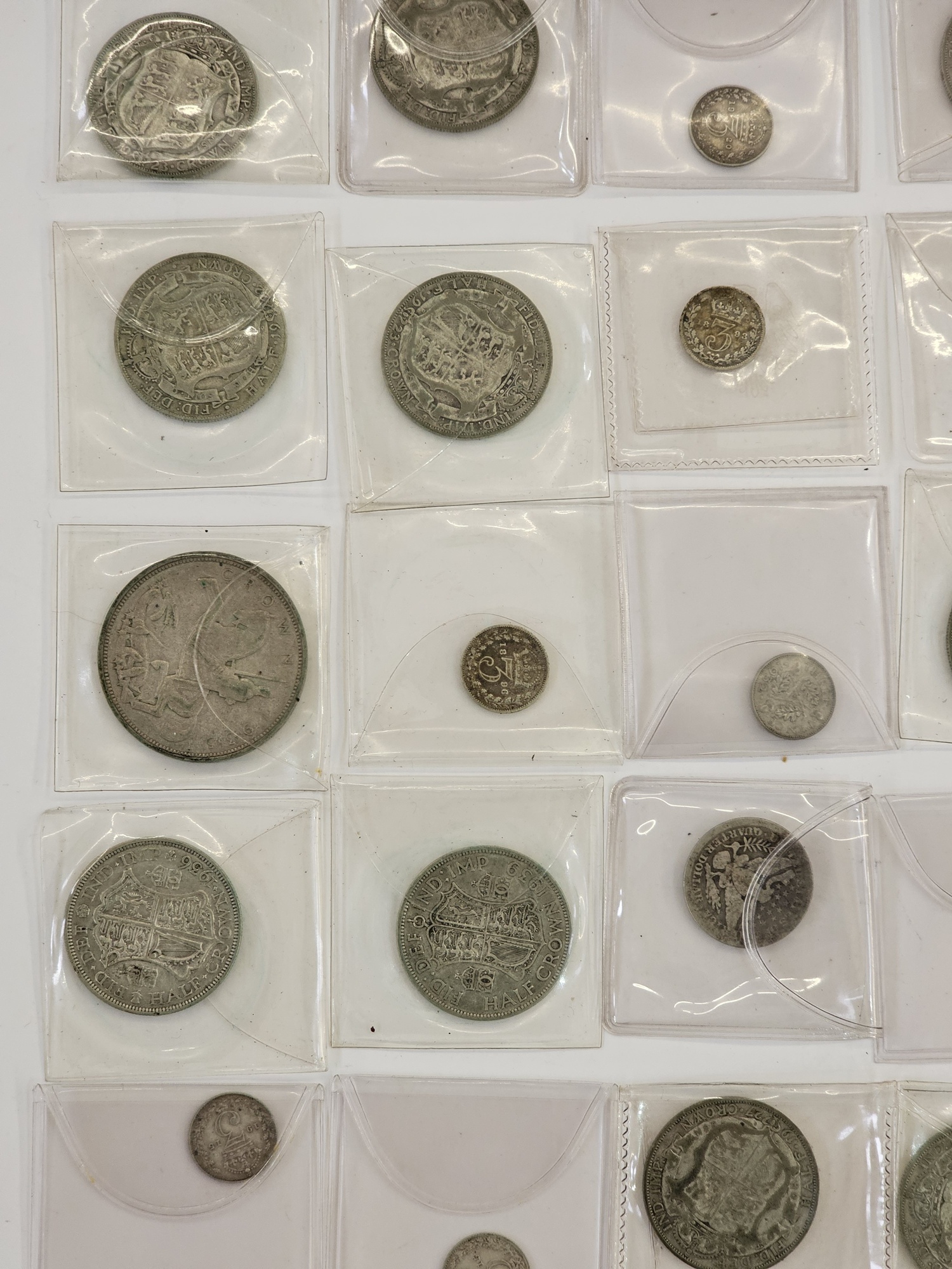 Pre 47 silver coinage, face value £2.50, together with US 1899 quarter dollar (poor), one Bermuda - Image 2 of 4