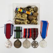 1937 silver Coronation medal, George VI and Queen Elizabeth, in original box, together with a George