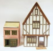 Collection of dolls' houses and doll's house furniture and accessories including doll's house in the