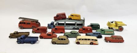 Quantity of playworn Dinky toys to include Trojan van 'Chivers Jellies', Trojan van 'Brooke Bond