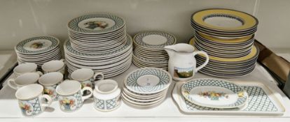Villeroy & Boch basket-pattern part dinner service comprising 12 dinnerplates, 12 luncheon plates,