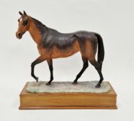 Boxed limited edition Albany Fine China Company model of Bay Thoroughbred, modelled by David