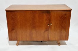 Mid-century retro teak Magic Box desk in the manner of Mummenthaler & Meier, the front with two