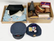 Mixed lot of collectables items including Masonic sash and medal, commemorative medals, Castell