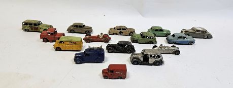 Quantity of playworn Dinky Toys diecast models to include 150 Rolls-Royce Silver Wraith, 23G