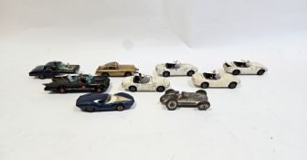 Playworn Corgi Toys diecast model cars to include Batman Batmobile, Man from U.N.C.L.E. Oldsman