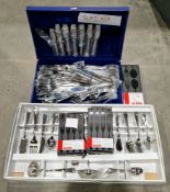 Set of stainless steel Kings pattern cutlery, approx. 66 pieces contained in a case, an Ikea