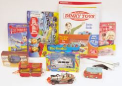 Quantity of boxed and loose diecast model cars to include Corgi 58007 The Beatles Newspaper Van,