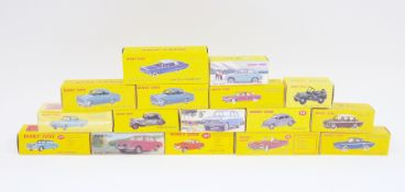 Sixteen Modern Dinky Toys by Mattel to include 540 Opel 