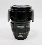 Canon zoom ultrasonic macro camera lens EF 24-105mm 1:4 L IS USM, serial number 420038 together with