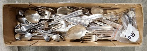 Set of white metal flatware stamped Allemagne 900, 23 pieces total together with other silver