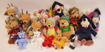 Quantity of Jingle Beanies to include 1997 Holiday Teddy, 1999 Holiday Teddy, etc together with a