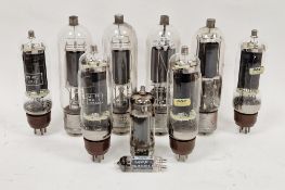 Box of vintage electronic tubes/valves to include 3x JAN 805 VT-143, 4x CVB7 KB1Z, 1x Edicron
