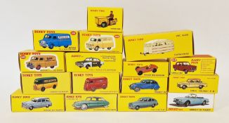 Sixteen Modern Dinky Toys by Mattel to include 24 CP Citroen DS 19, 525 Familiale 403 Peugeot, 23