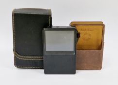 Astell & Kern portable high fidelity sound system, model AK120, black in brown leather case by