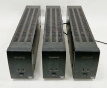 Three Marantz 74MA500/01B mono amps badged Lucas Film THX (3)