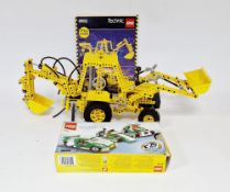 Lego Technic 1989 unboxed Lego set Backhoe Grader no.8862 with instructions (currently