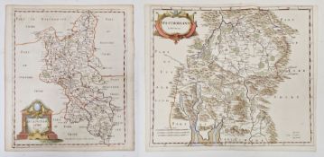 Robert Morden (1650-1703) Two hand-coloured engraved maps of Westmorland and Buckinghamshire, the