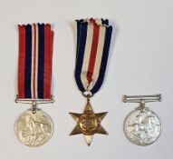 World War I 1914-1918 medal awarded to Pte A.E Cooksey, Glouc R 11571 together with World War II