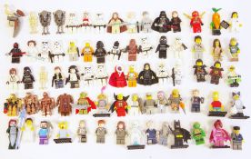 Large quantity of Lego Minifigures to include Star Wars :- Princess Leia, Luke Skywalker, Darth