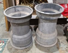 Two 'Formula 1' wheels, by repute Leyton House March Formula 1, 50cm high (2) Condition Report